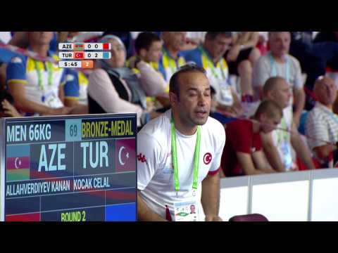 2017 07 22 WRESTLING GRECO ROMAN MEN HIGHLIGHTS + MEDAL CEREMONY 66KG BRONZE MEDAL CELAL KOÇAK DEAFL