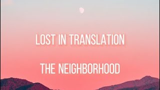 Cover art for Lost in Translation