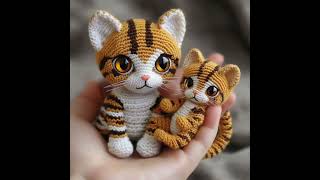 SO CUTE CAT 🐈 LITTLE KITTY IDEAS #CROCHET #CAT #ANIMALS #STUFFED #TOY AI MADE IMAGES #SHORTS