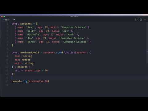 ES6 TypeScript #6 Some Method