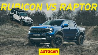 [Autocar] Ford Ranger Raptor vs Jeep Wrangler Rubicon - off road legends tested