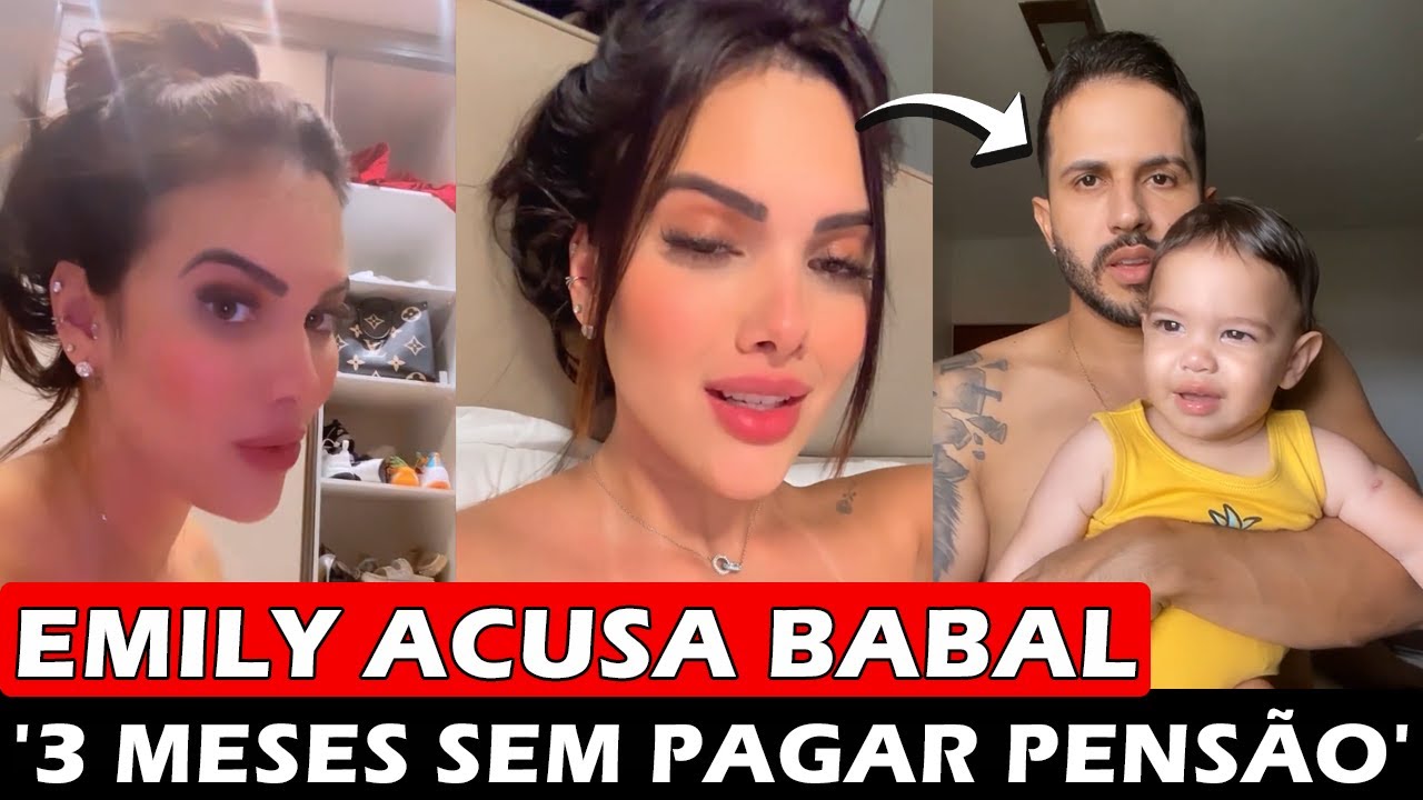 Emily Garcia acusa Babal Guimarães de não pagar pensão para o filho