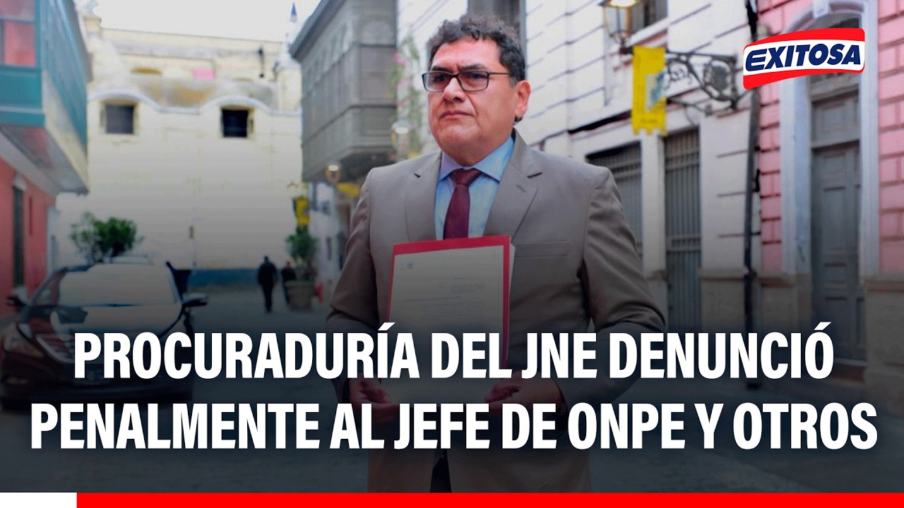 🔴🔵 Procuraduría del JNE denunció penalmente al jefe de ONPE y otros tras detectar incidencias