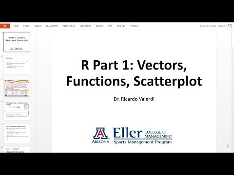 R part 1: batting avg and scatter plot thumbnail