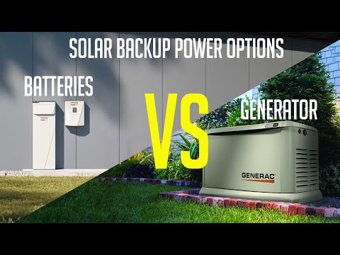 Solar Batteries vs. Generators: Choosing the Best Backup Power Solution – Eau Gallie Electric