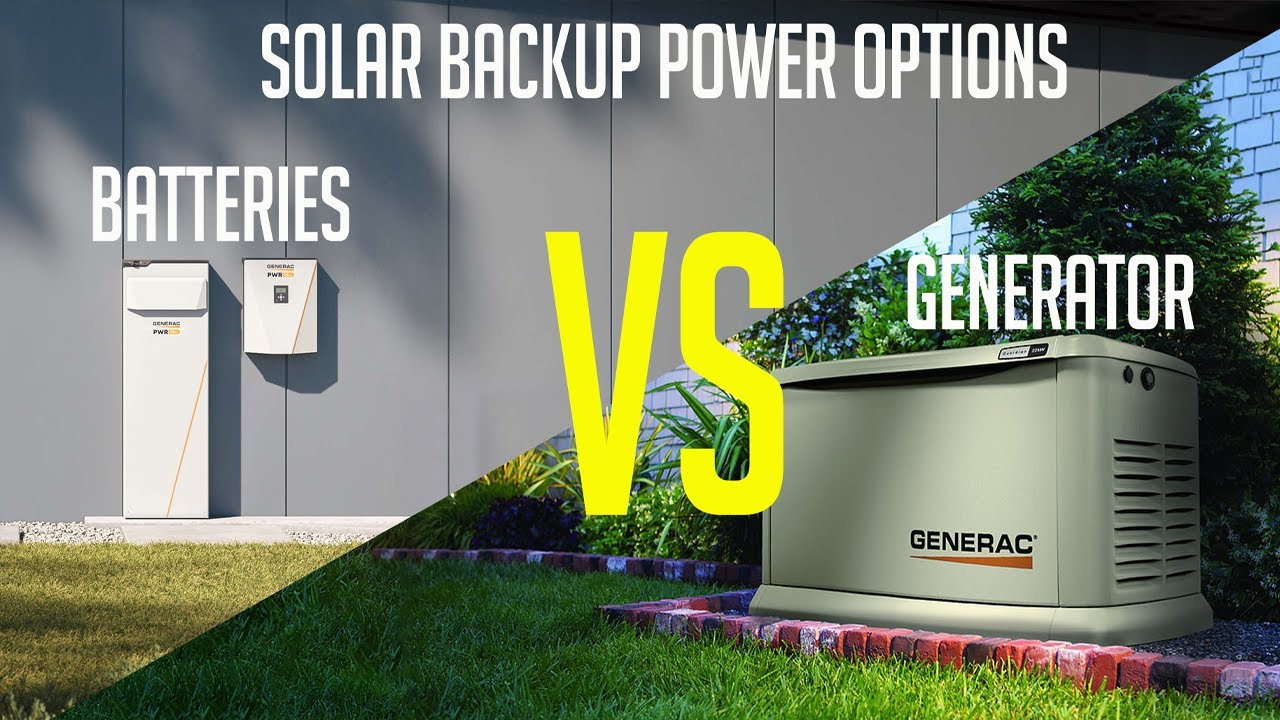 Solar Batteries vs. Generators: Choosing the Best Backup Power Solution – Eau Gallie Electric