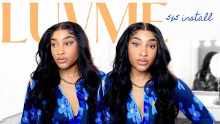 5x5 HD lace middle part Buss down install | IT'S GIVING SCALP| ft. Luvme hair