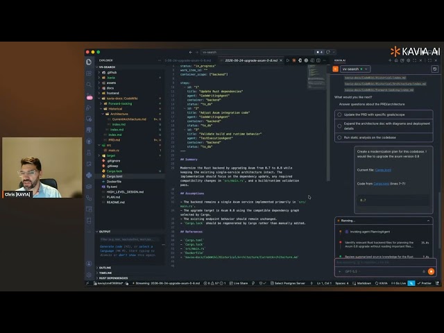 KAVIA 2.0 Launch: Demo 3 VS code extension