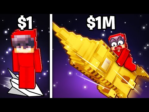 Insane Space Build Battle: $1 vs $1,000,000 Cash!