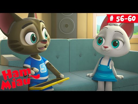 Ham Miau 🐶 ep. 56-60 🐱 Desene pentru copii in romana - HeyKids