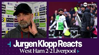 NOT IN THE MOOD TO TALK ABOUT THAT 😡 | Jurgen Klopp | West Ham 2-2 Liverpool | Premier League