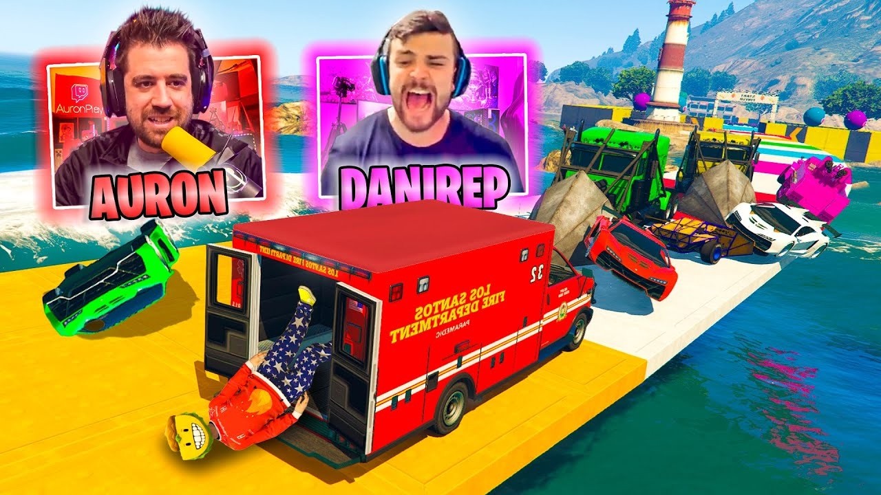CARA A CARA CON AURONPLAY! UNA AMBULANCIA PORFAVOR!! - GTA 5 ONLINE