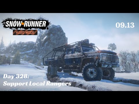 SnowRunner Hard Mode - R09 E13 - Support Local Rangers