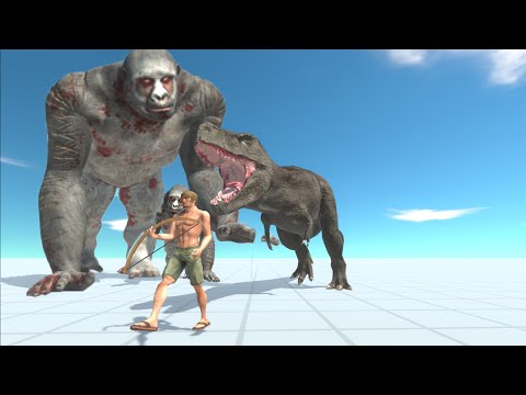 GORO THE GIANT & DARK TREX vs EVERY UNIT - Animal Revolt Battle Simulator
