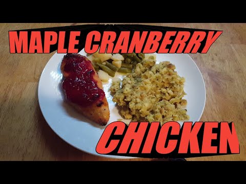 Grilled Maple Cranberry Chicken