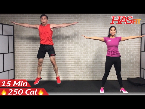 15 Min Cardio HIIT Home Workout without Equipment for Fat Loss & Strength Training Exercises Routine