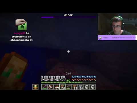 Lollo sconfigge il Wither in Hardcore