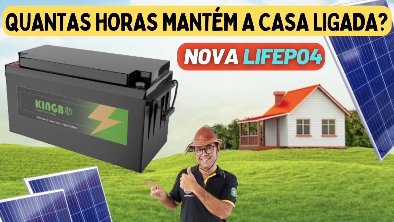 🔋Super Bateria MANTÉM quantas horas ligada uma casa?