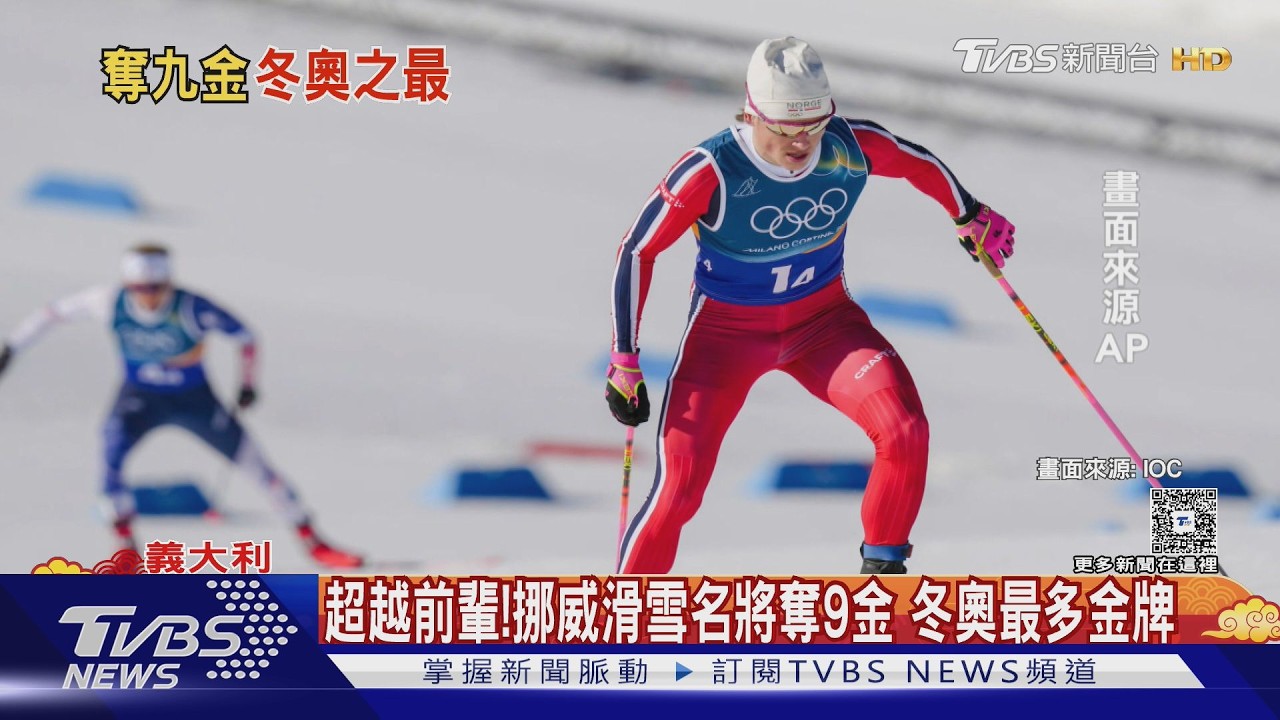 影音/克萊博冬奧第9金創紀錄!挪威接力奪冠 終點前霸氣揮手致意