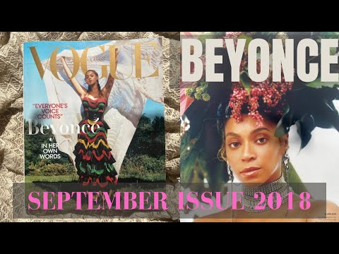 Vogue September Issue 2018 featuring Beyoncé 👑 Flip pages ASMR Lofi/Chill music High Fashion 🖤