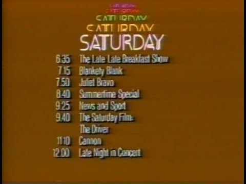 Saturday 4th September 1982 BBC1 - The All New Pink Panther Show - News with Jan Leeming