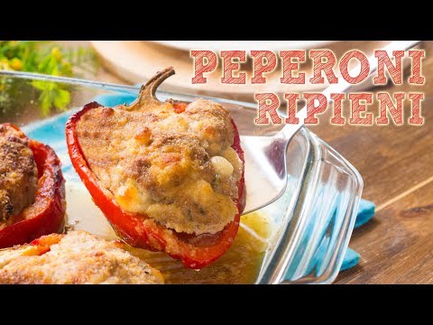 Peperoni Ripieni al Forno - Ricetta Facile Peperoni Gratinati al Forno - 55Winston55