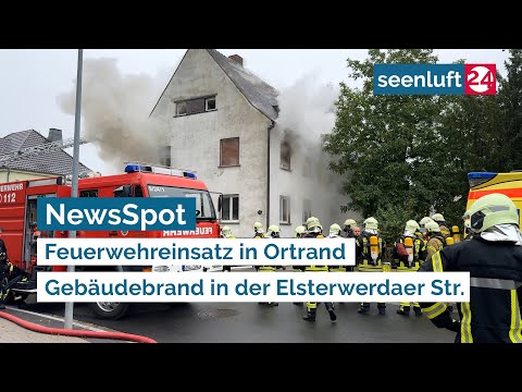 NewsSpot: Gebäudebrand in Ortrand