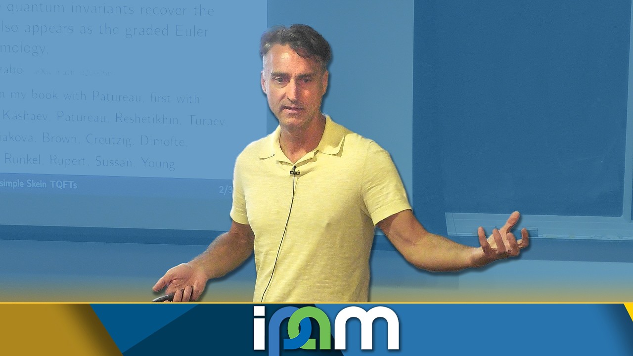 Nathan Geer - Non-Semisimple Skien TQFTs - IPAM at UCLA