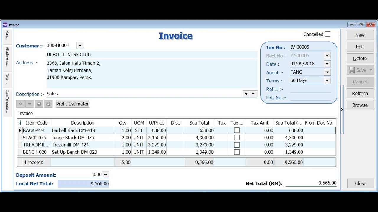 Non SST Co : Customise Tax Invoice to Normal Invoice