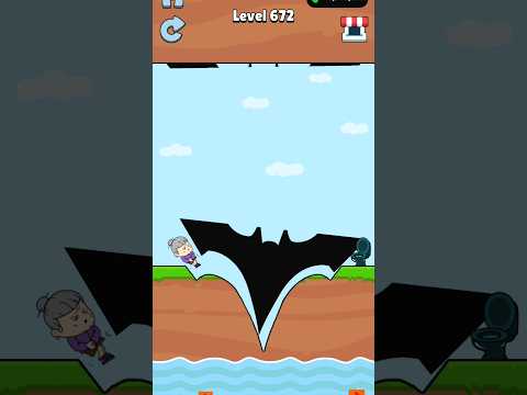 Slice Batman 🦇 Funny Game Level 🤣#672 #shorts #shortsfeed #slicetosave #gaming #gameplay #viral