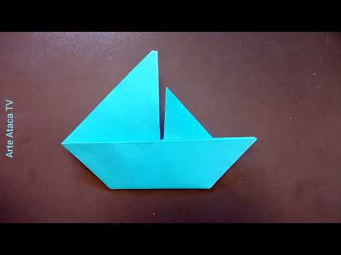 Origami: Como fazer um Barco de Papel com Velas... fácil... passo a passo