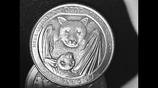US 2020 Quarter - American Samoa National Park - United States Washington  P Mint Mark - Fruit Bats