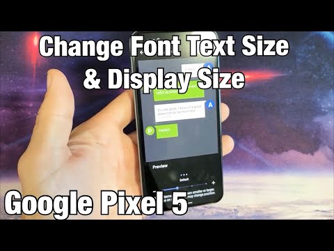 Pixel 5: Change Font Text Size & Display Size