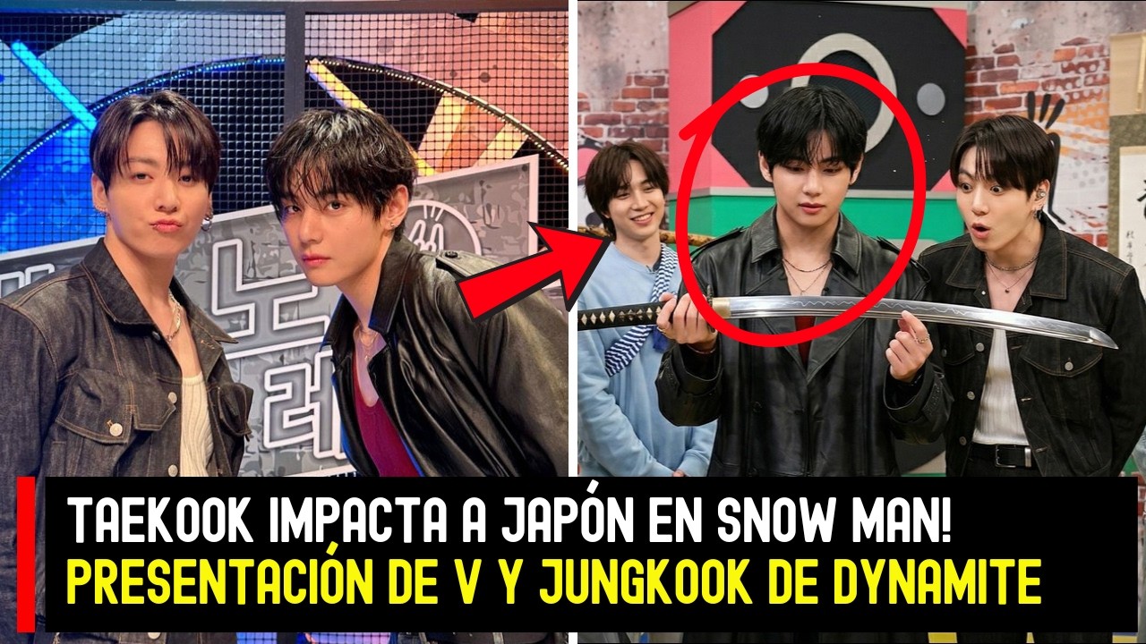 Taekook impacta a Japón en Snow Man! Presentación de V y Jungkook de Dynamite #BTS #Jungkook #V