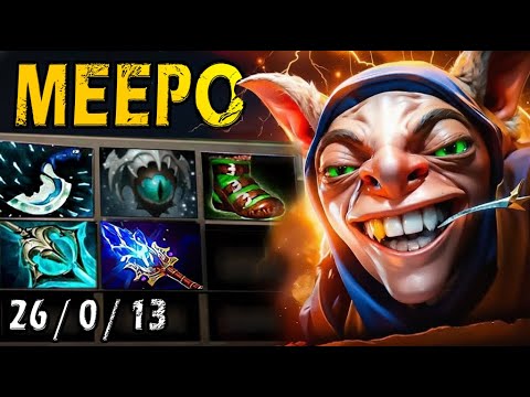 Meepo’s NEW POWER! Mid Lane Build Drops 26 Kills