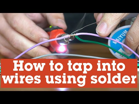 How to tap into a wire using solder | Crutchfield