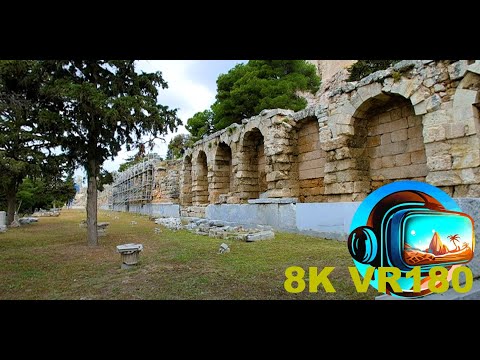 ACROPOLIS ATENAS Venha para uma aventura até o Partenon e os Templos (Parte 2) 8K 4K VR180 3D Travel