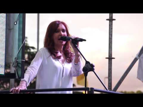 Cristina le habló a la militancia en la Universidad Arturo Jauretche