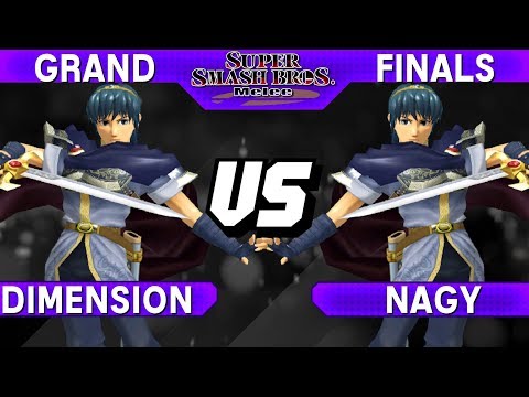 Smash Melee - Dimension (Marth) vs Nagy (Marth) - S@LT 190 Grand Finals