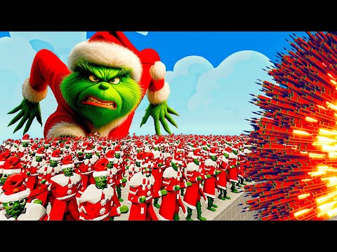 100x GRINCH + 1x GIANT vs 3x EVERY GOD   Totally Accurate Battle Simulator TABS