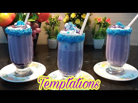 Blue Berry Shake with Ice cream by Temptations