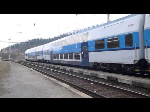 ČD 471.070 - Příjezd vlaku Os 5018 - Ústí nad Orlicí, 16.3.2013