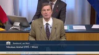 Nikolaus Amhof - Erklärung des Verkehrsministers - 27.3.2026