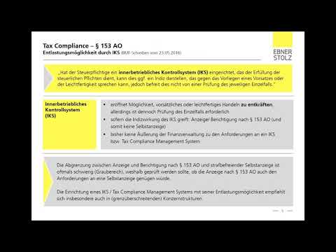 Tax Compliance Management - aber bitte smart! (Webinar von Audicon)