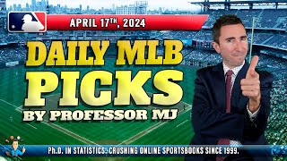 MLB DAILY PICKS | THE PROF'S TOP SYSTEM PICKS FOR TODAY! (April 17th) #mlbpicks