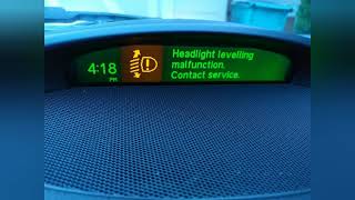 How to fix Saab 9-3 2003 - 2006 Headlight Levelling Malfunction Alarm