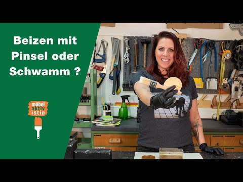 Beizen mit Pinsel oder Schwamm
