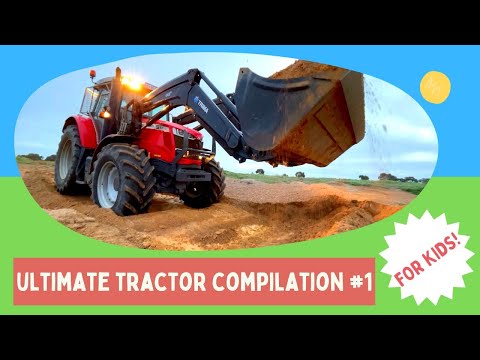 Ultimate Tractor Compilation for Kids | Real Working Farm Tractors & Trucks