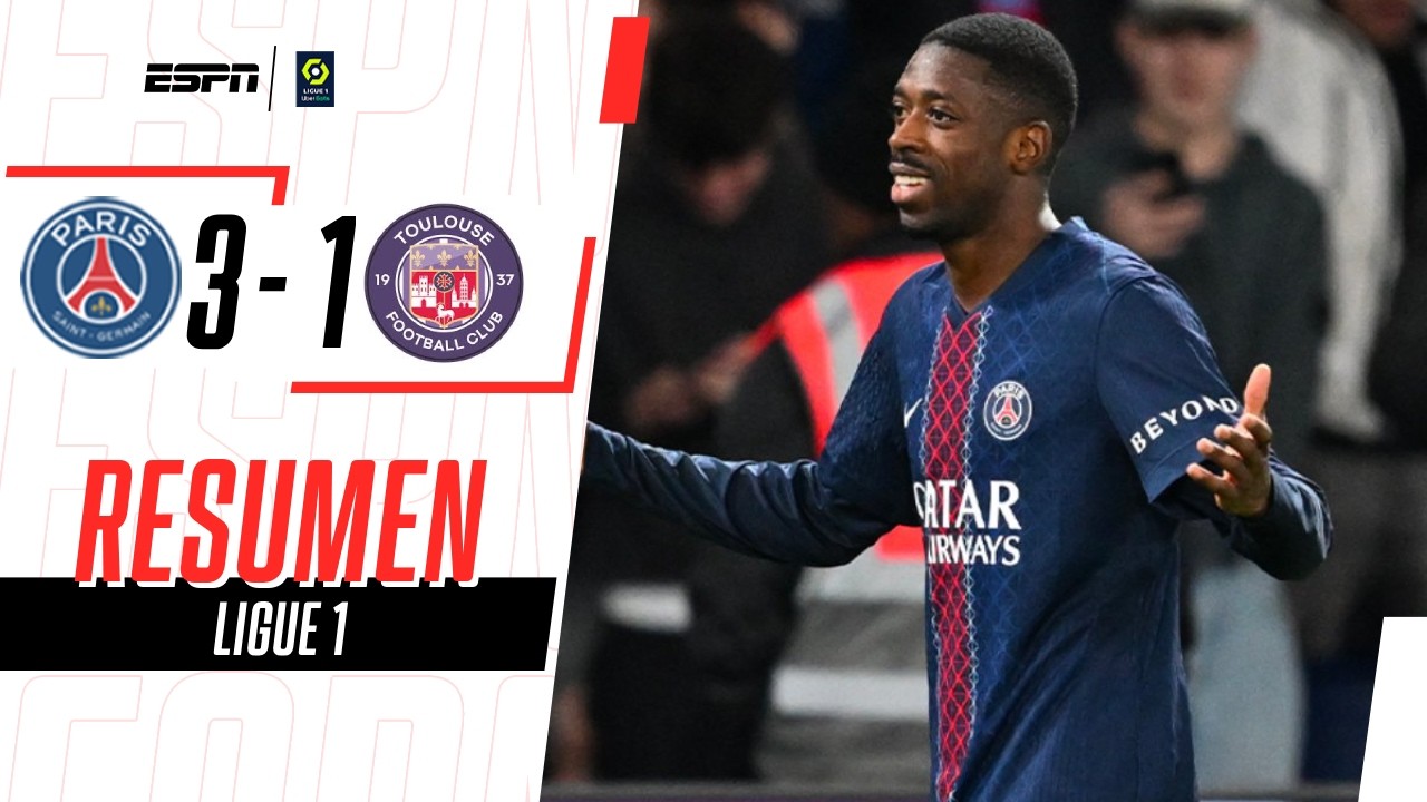 BRILLANTE DOBLETE DE DEMBÉLÉ PARA QUE EL PSG SIGA COMO ÚNICO LÍDER | PSG 3-1 Toulouse | RESUMEN