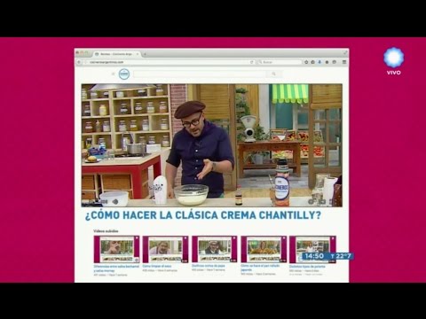 Cómo hacer crema chantilly